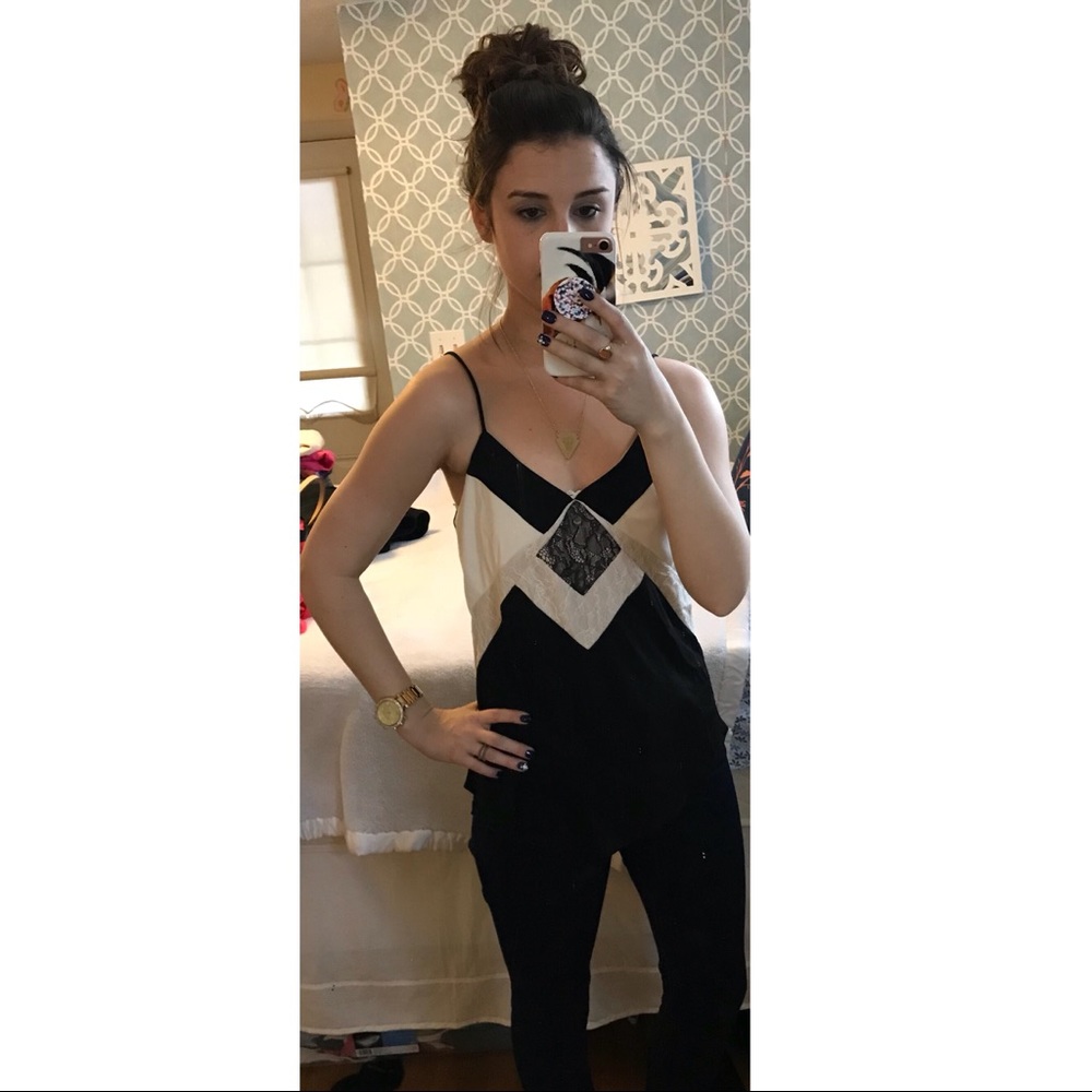 Express polyester/spandex black tank